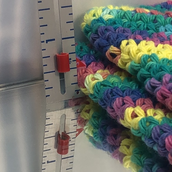 Hand crochet double thick 100% cotton potholders set of 2 - Picture 2 of 6